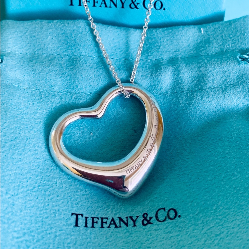 Tiffany & Co. XL 36mm Open Heart on a 30” Chain